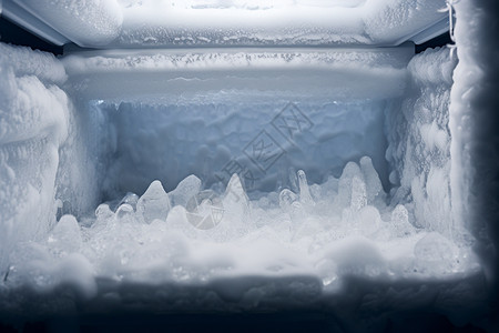 结冰的冰块冰箱水晶屋高清图片