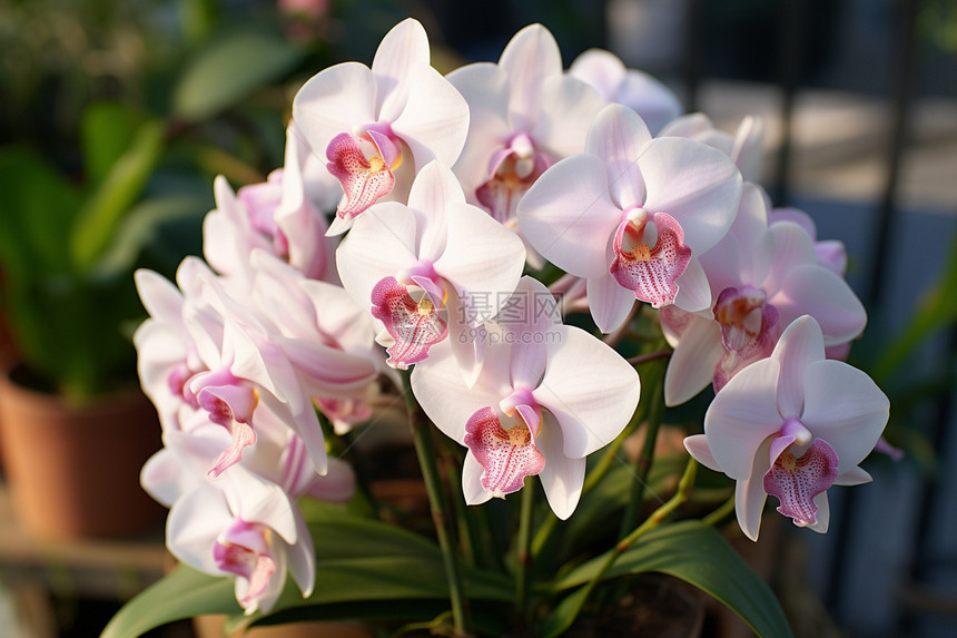 花香四溢的兰花花朵图片