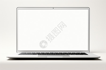 白色屏幕的笔记本电脑背景图片
