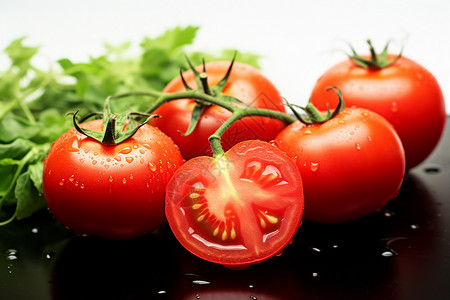 健康营养的番茄果实图片