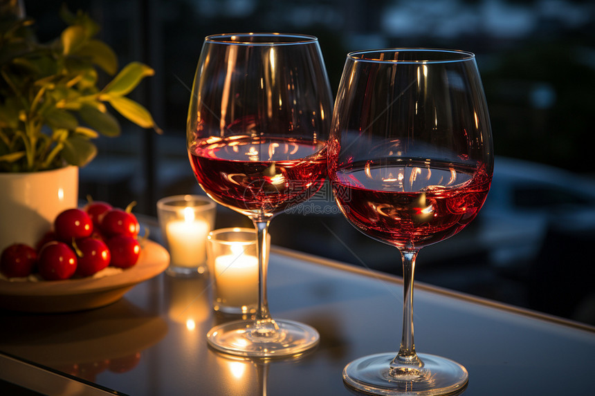 浪漫的仪式感红酒杯图片