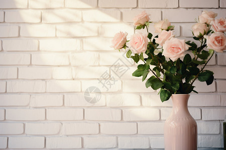 新鲜采摘的玫瑰花背景图片
