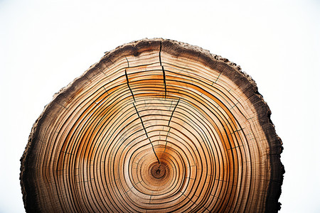 树木的年轮木材树龄高清图片