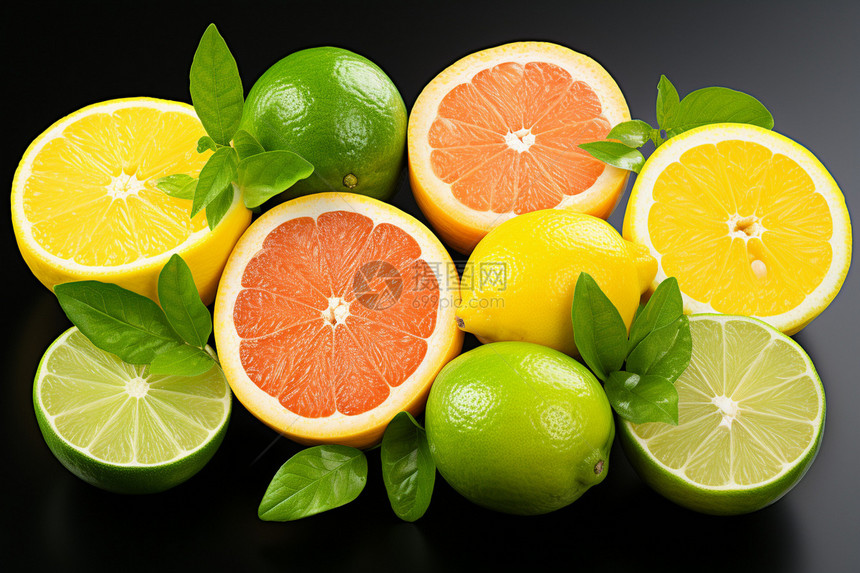 香气四溢的柑橘水果图片