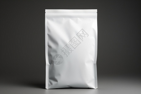 食品接触材料简洁的白色食品包装袋设计图片