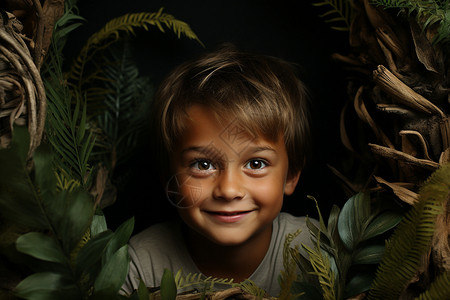 丛林中的少年图片