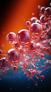 胜肽医学研究的分子肽概念图设计图片