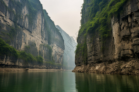 长江峡谷神奇的五峰山景区背景