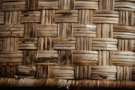 一款竹篮的局部图背景图片
