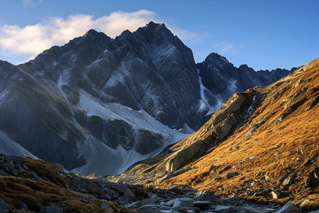 雄伟壮观的山峰背景图片