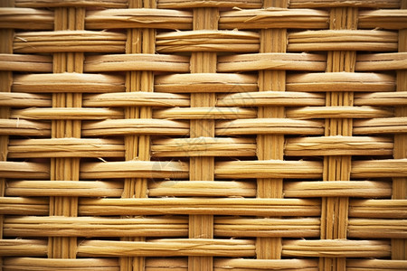 中国风木质边框织造的柳条背景