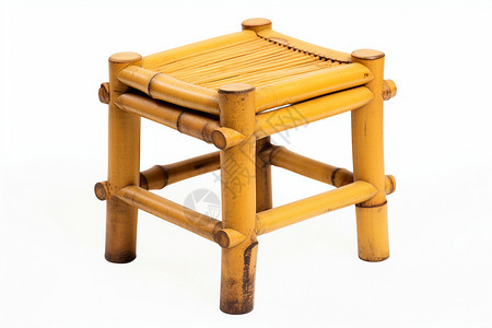 竹制家具椅子的细节描写背景