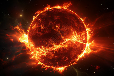 星系太阳宇宙火焰背景图片