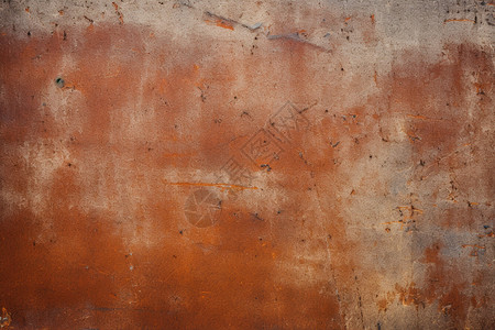 锈迹斑驳破旧的金属板墙壁背景