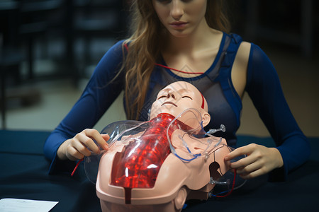 CPR急救培训中的生命救援背景