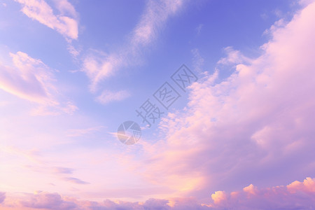 绚丽紫色美丽的紫色天空背景
