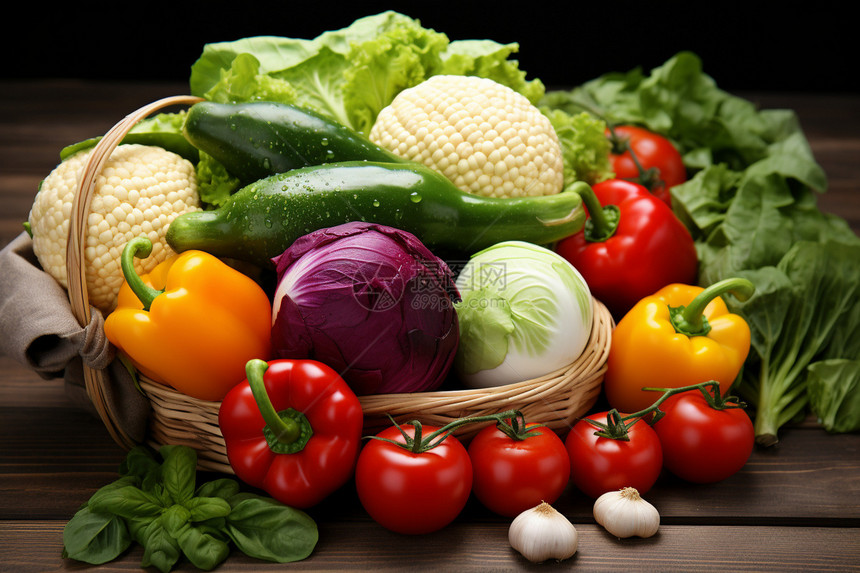 新鲜健康的农产品图片