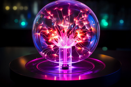 烟火透明素材创意电流球体装置设计图片