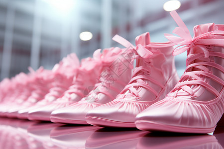 布料鞋女素材粉色的鞋背景