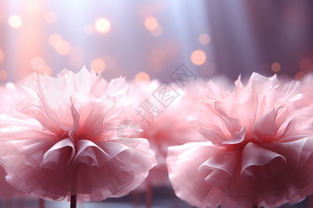 粉色的芭蕾舞裙背景图片
