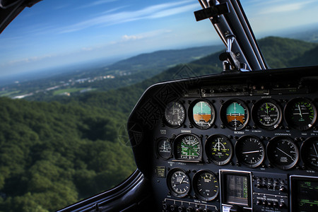 直升机驾驶直升飞机仪表盘设计图片