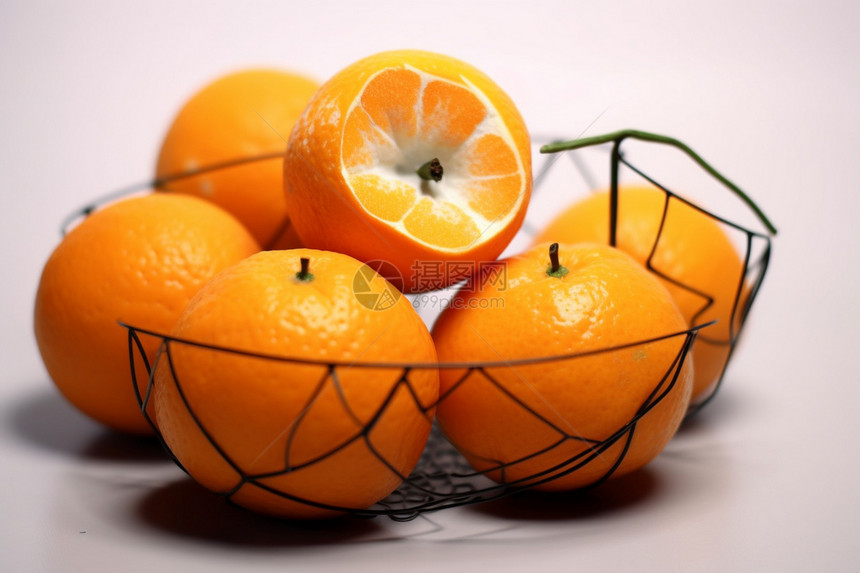 健康的橘子图片