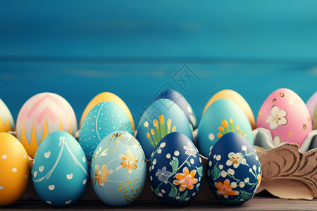 彩蛋与复活节背景图片