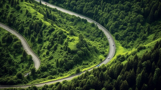 蜿蜒的道路背景图片