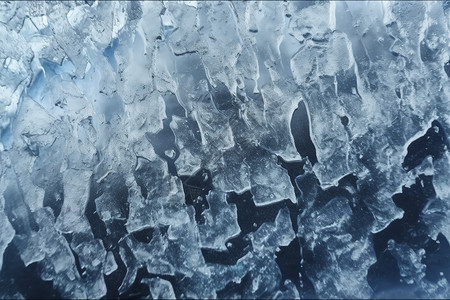 结冰的玻璃窗户图片