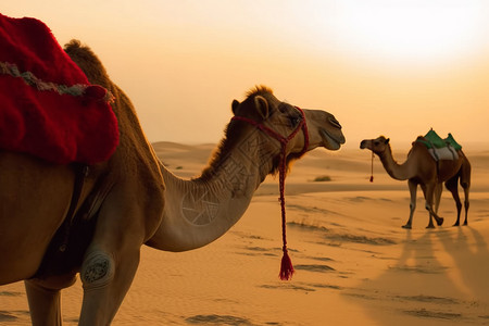 野生动物骆驼野生动物园高清图片