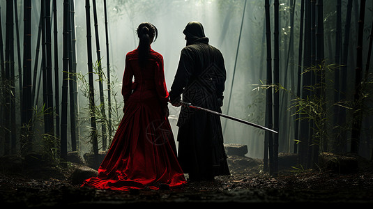 龙泉宝剑一对剑客情侣设计图片