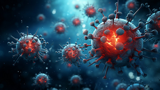 复杂的致瘤病毒高清图片