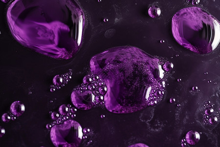 蜘蛛网带水珠带气泡的液体设计图片