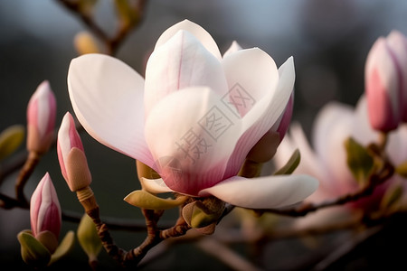 市花白玉兰花背景