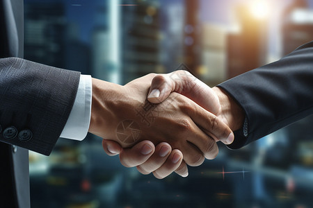 合作伙伴关系企业合作伙伴的握手背景