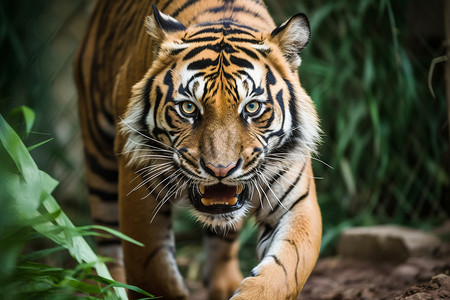 老虎大猫野生凶猛的老虎丛林之王背景