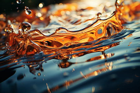 美丽运动的水滴背景图片