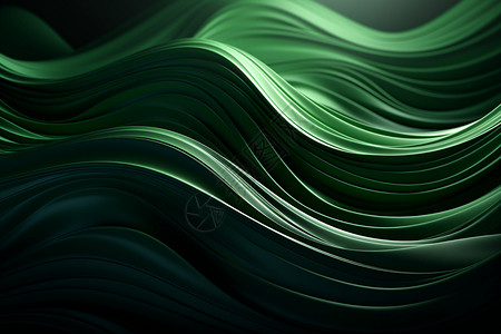 绿色的海浪背景图片