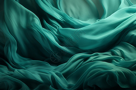 绿布素材清新绿蓝波浪设计图片