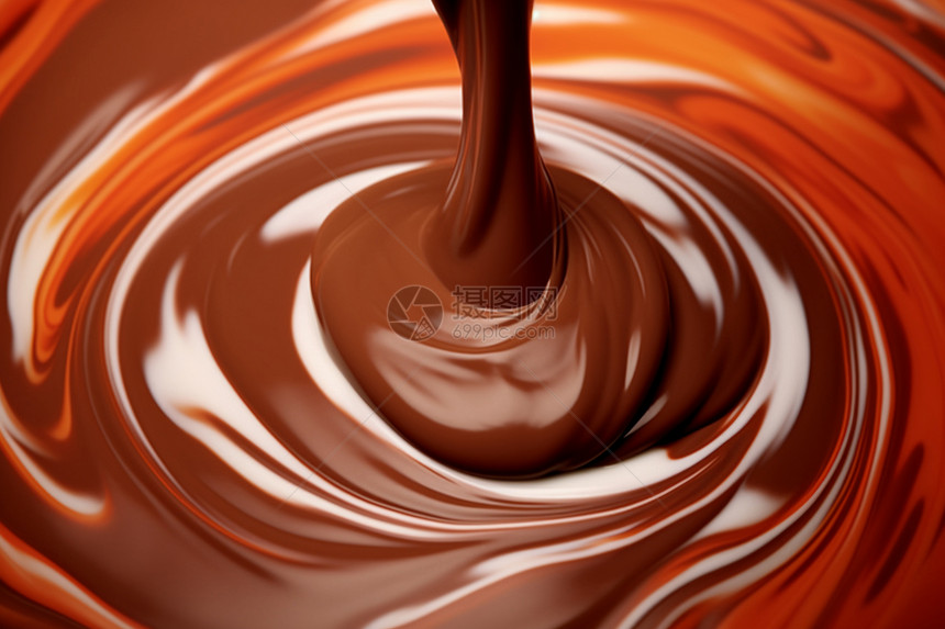 香甜可口的巧克力液图片
