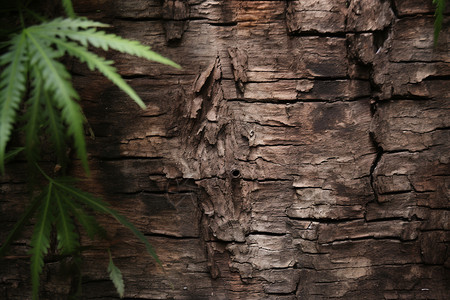 大树粗糙的树皮纹理高清图片