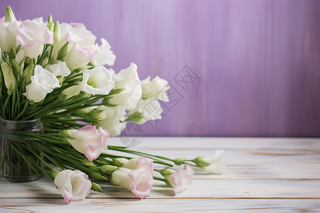 美丽的洋桔梗花束装饰图片