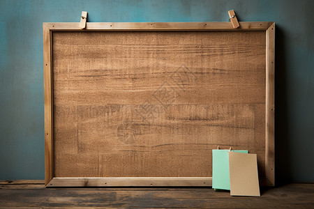 软木墙中的软木布告板背景