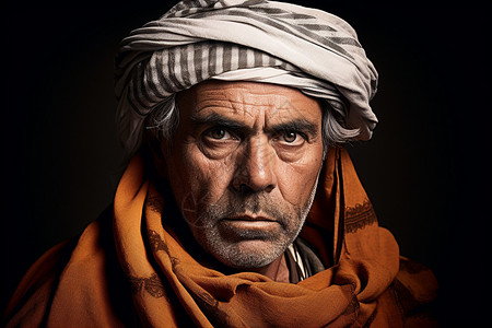 阿拉伯服饰中东男性的传统服饰背景