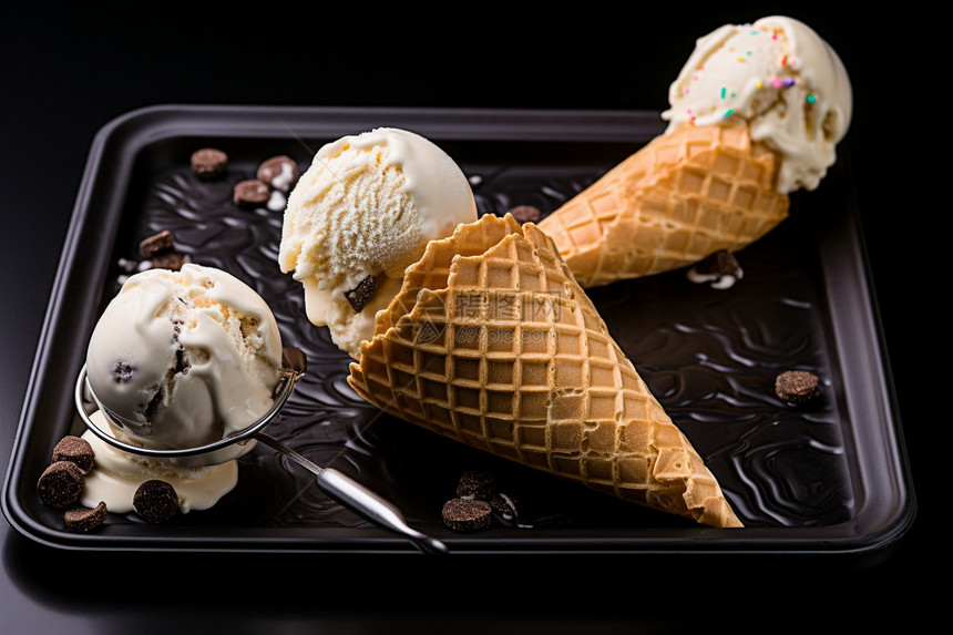 冰淇淋巧克力图片
