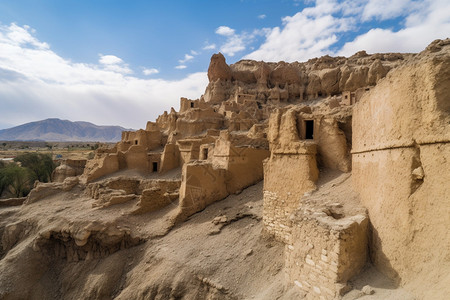 古建筑遗址旅游吐蕃高清图片