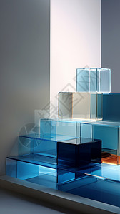 玻璃底座电子商务展示架背景