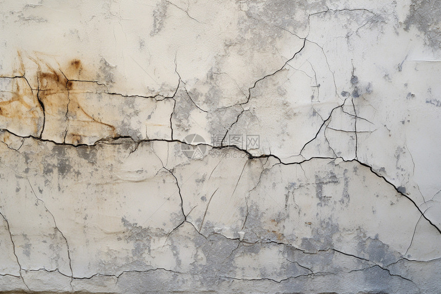 腐朽的水泥墙壁图片