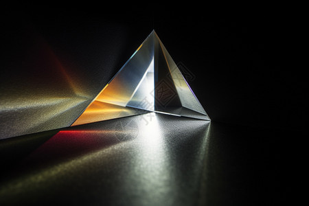 三角形状的发光物背景图片