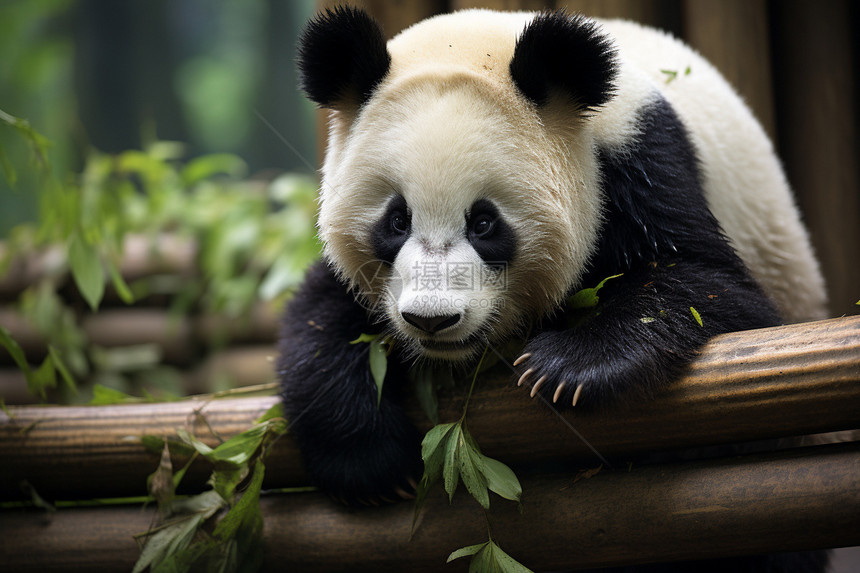 胖胖的动物熊猫图片
